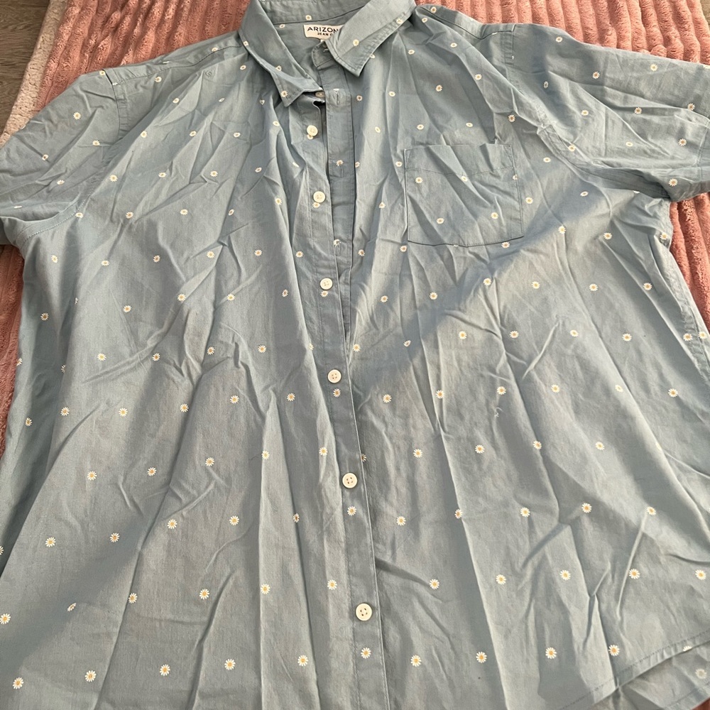 Flower button up shirt mens
